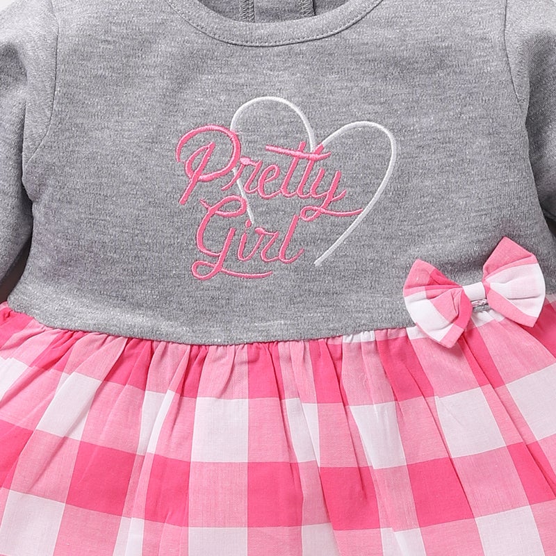 BABY GO Full Sleeve Cotton Regular A-Line Frocks for Baby Girls - Image 2