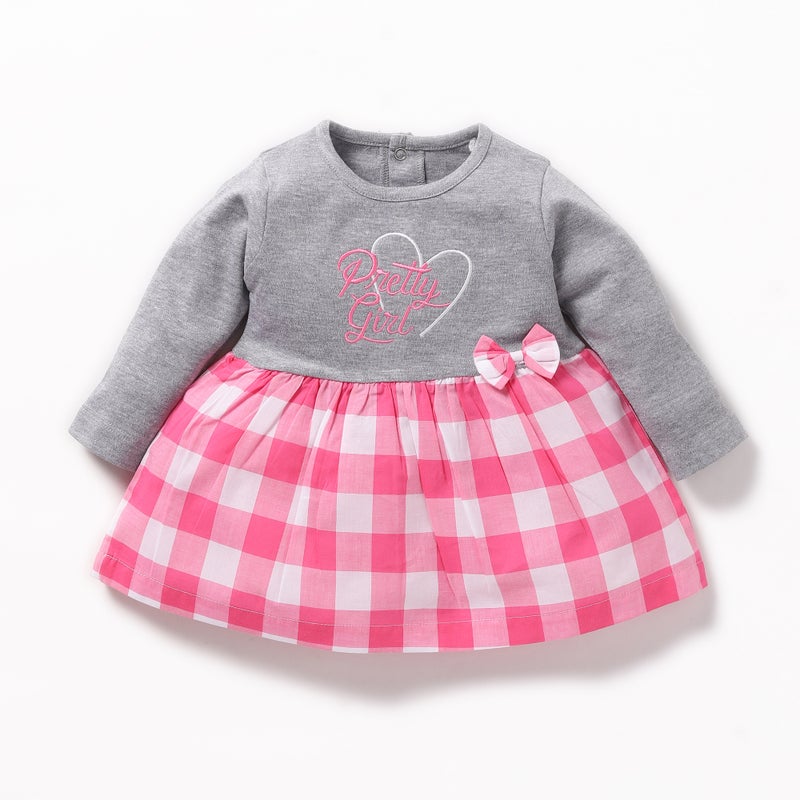 BABY GO Full Sleeve Cotton Regular A-Line Frocks for Baby Girls - Image 1