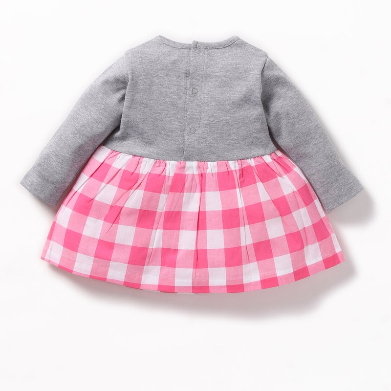 BABY GO Full Sleeve Cotton Regular A-Line Frocks for Baby Girls - Image 3