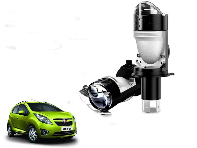 Auto Pearl H4 LED Projector Lens Car Headlight Bulbs 12V 8000LM Bulb H4 CSP Chip High/Low Beam, 45W-55W Canbus Turbo, 6000K White Light compatible with Beat Type1 2010-2013 (Pack of 2) - Image 1