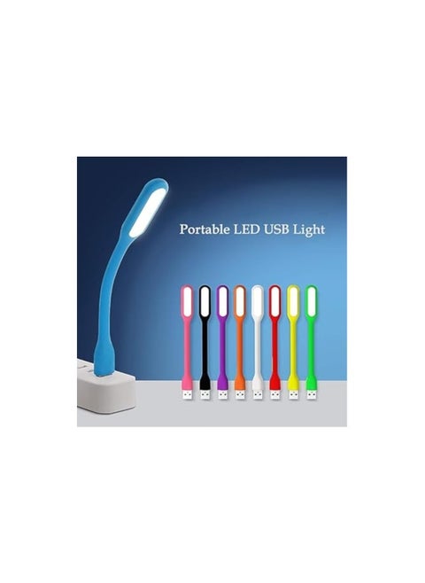 مصباح LED صغير  USB - مصباح مرن  للباور بانك والكمبيوتر واللاب توب والكيبورد | مصباح قراءة متعدد الالوان موفر للطاقة للكتب والاستخدام الخارجي