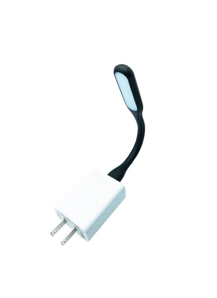 مصباح LED صغير  USB - مصباح مرن  للباور بانك والكمبيوتر واللاب توب والكيبورد | مصباح قراءة متعدد الالوان موفر للطاقة للكتب والاستخدام الخارجي
