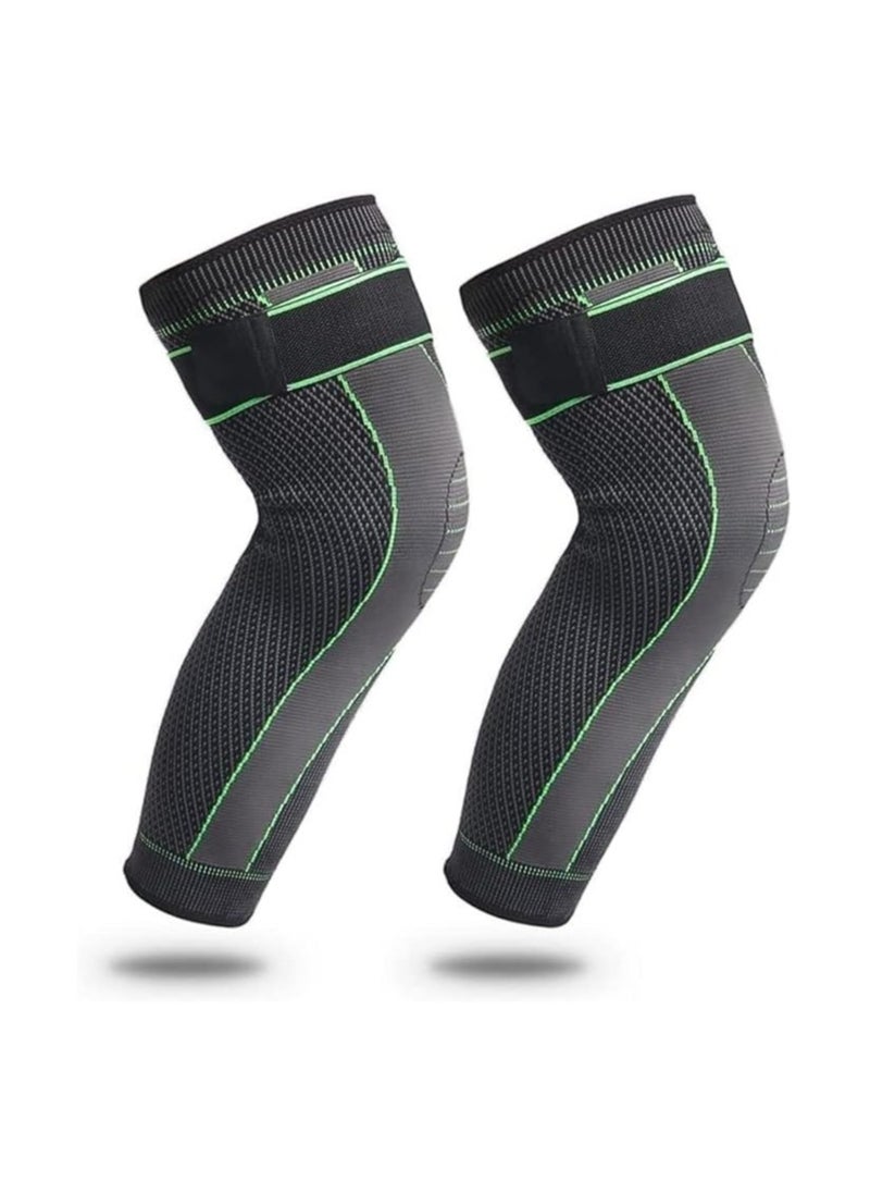 Spaceshoop Fitness Support Knee Pads Sports Gym Volleyball Basketball Men's and Women's Fitness Protective Gear (2 pcs)  - Image 1