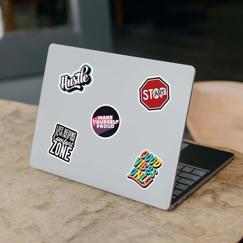 CodersParadise عبوة فينيل مكونة من 58 ملصق تحفيزي وإلهامي للكمبيوتر المحمول - ملصقات إيجابية مقاومة للماء وخالية من البقايا، ملصق اقتباس تحفيزي وإلهامي، ذاتية اللصق - Image 2