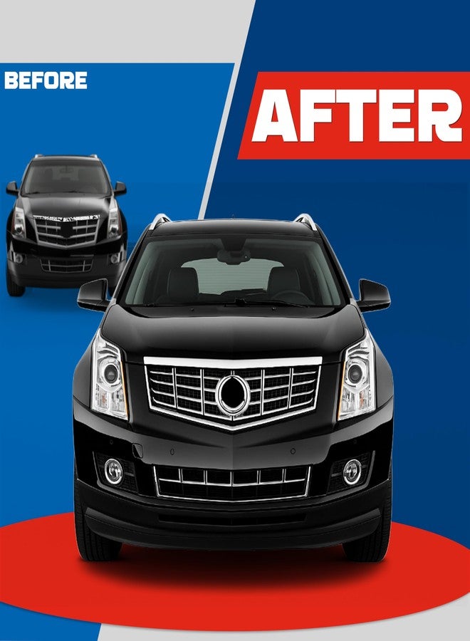 KUAFU Hood Molding Trim Moulding Chrome Compatible with 2010-2016 Cadillac SRX Replacement for 22774203 GM1235120 Front Grille Hood Panel Molding Trim - Image 4