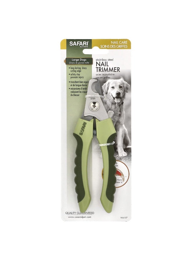 Safari سفاري، مقص أظافر من الفولاذ المقاوم للصدأ، للكلاب الكبيرة، أداة واحدة - Image 1