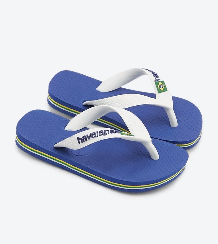 Havaianas Marine Blue Hav. Brasil Logo  | Best Price UAE