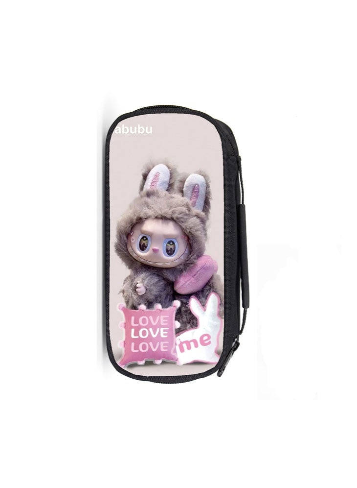 LABUBU LABUBU pencil case, high-value, large-capacity primary school student cartoon pencil case, stationery bag - Image 1