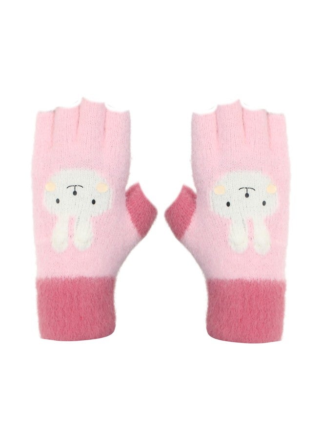 FabSeasons Acrylic warm Woolen Winter Fingerless knit cold weather fleece wool Gloves for Baby Boys & Baby Girls, fits for 1-3 years - Image 1
