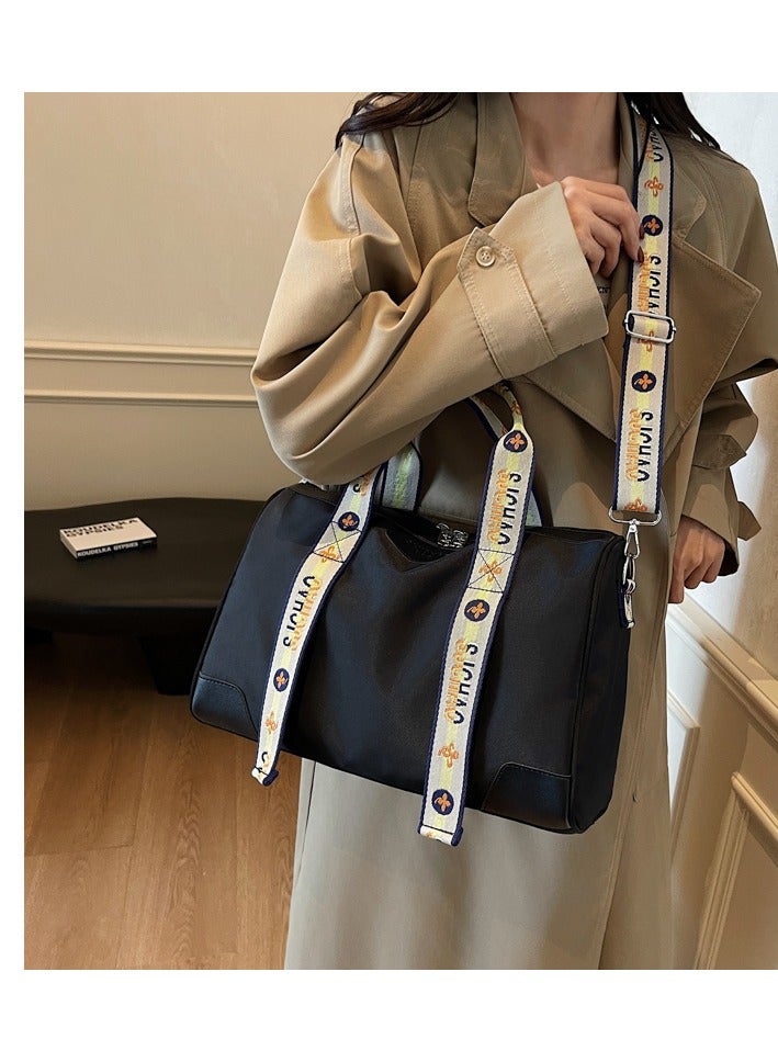 lebonaer commuter tote bag high-quality texture large capacity contrast color one-shoulder underarm bag trendy - Image 3