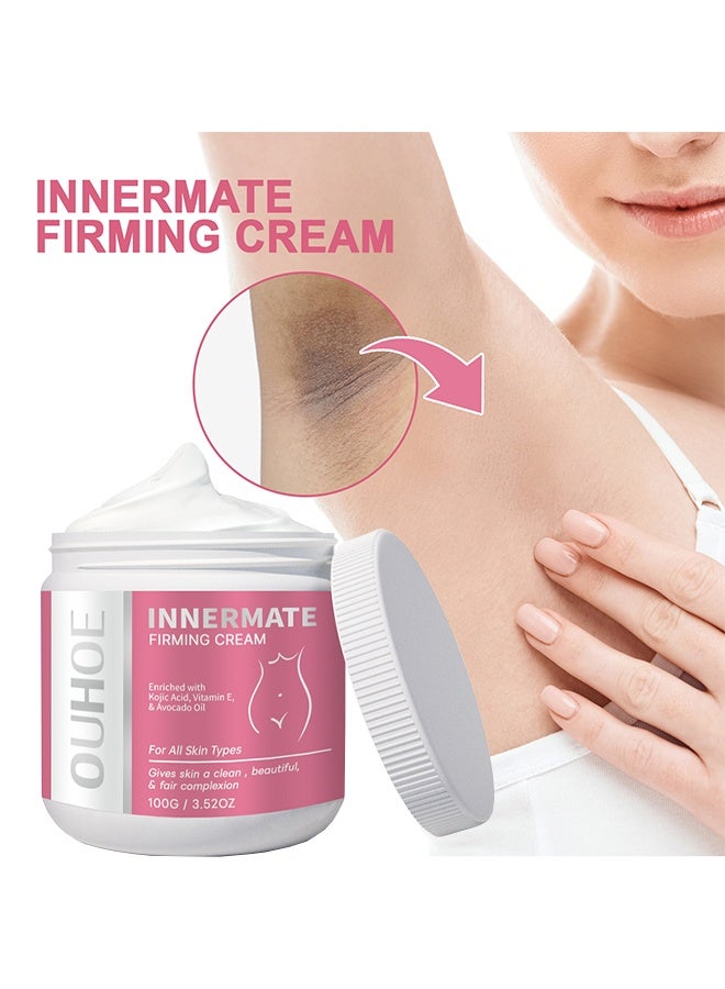 OUHOE Innermate Firming Cream, Body Brightening Repair Cream, Skin Brightening & Moisturizing Cream, Underarms, Joints & Inner Thighs 100G - Image 1