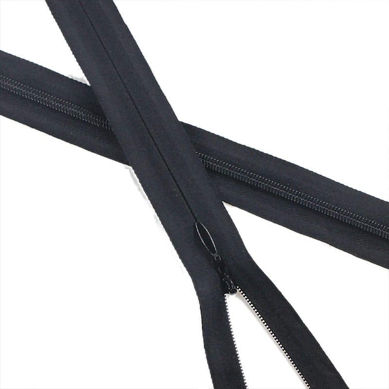 Leekayer Invisible Nylon Coil ZipperClothing ZipperDIY Sewing Tools for Craft 24 inchBlack 20 Pcs - Image 2