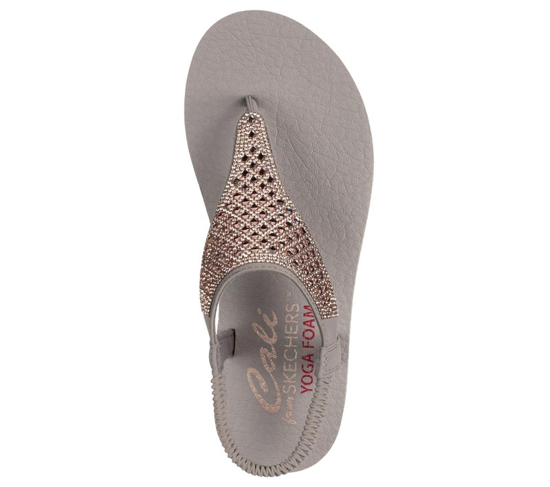 Skechers Womens MEDITATION Taupe Casual Sandals - Image 2