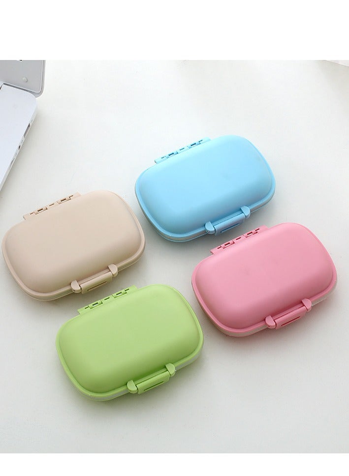 YUNSYE 4 PCS Travel Pill Organizer,  8 Compartments Portable Pill Box Small Daily Pill Case Medicine Vitamin Container for Pocket Purse  - Image 2