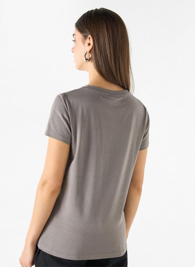 SP Characters Minion Print Crew Neck T-shirt with Short Sleeves - Image 3