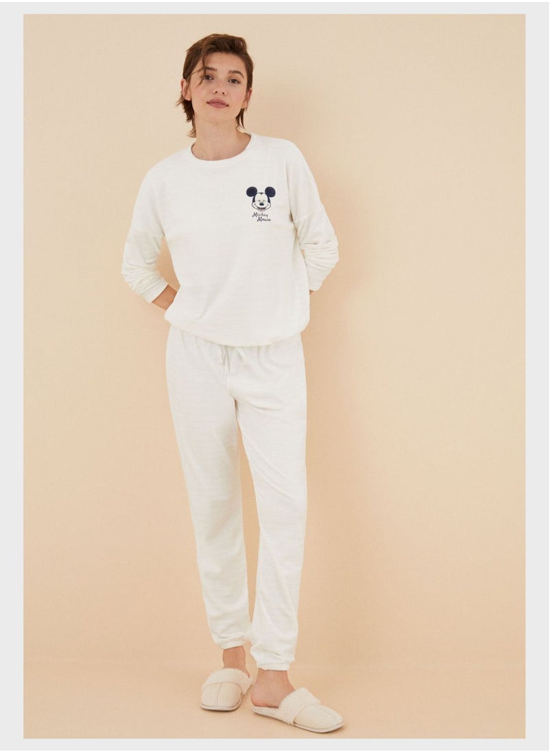women'secret - Crew Neck Pyjama Top And Short - Image 1