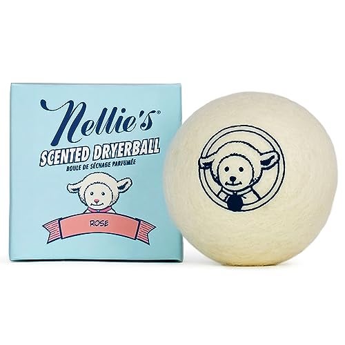 Nellie's كرات تجفيف الصوف المعطرة من نيللي - برائحة الورد مصنوعة من 100% صوف نيوزيلندي جديد وتدوم لحوالي 50 دورة تجفيف صامتة في مجففك - Image 2