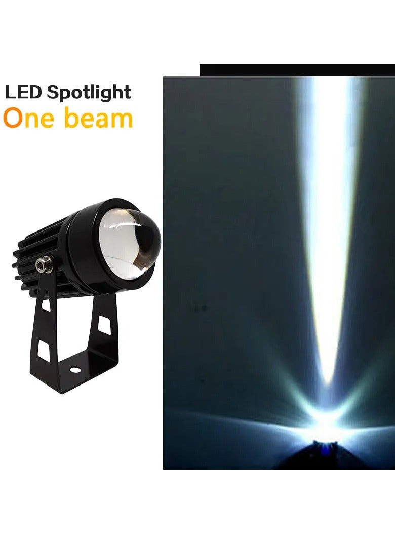 مصباح جداري LED، IP66 مقاوم للماء بشعاع واحد، ضوء RGB مدمج ومحمول في الهواء الطلق، أضواء مناظر طبيعية قوية ومتينة لتزيين الجدران وأعلام الأشجار، (5 وات، أبيض)  - Image 1