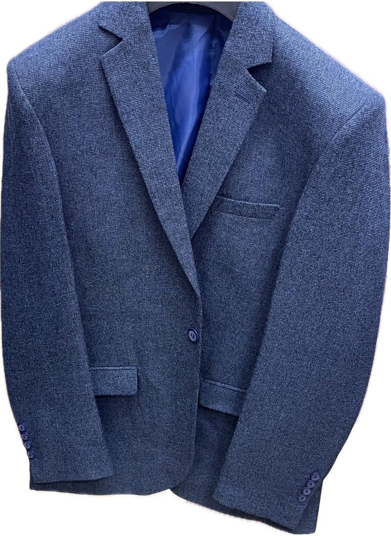 Generic - Nb - Blazer Regular fit classic blue Tweed pattern - Image 1