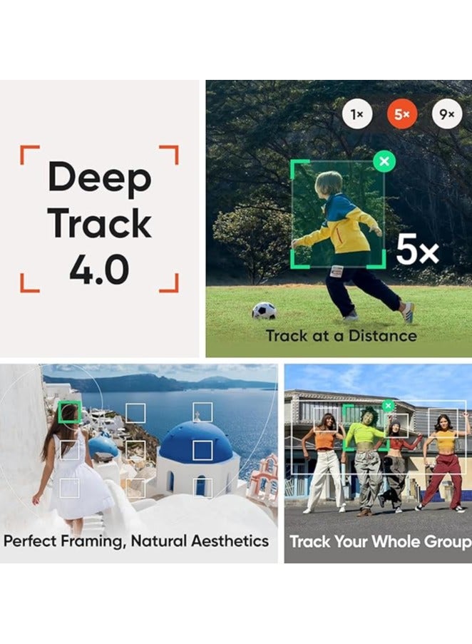 Insta360 FLOW 2 PRO | Creator Kit | Ultimate AI Tracking Gimbal Stabilizer – Summit White - Image 3