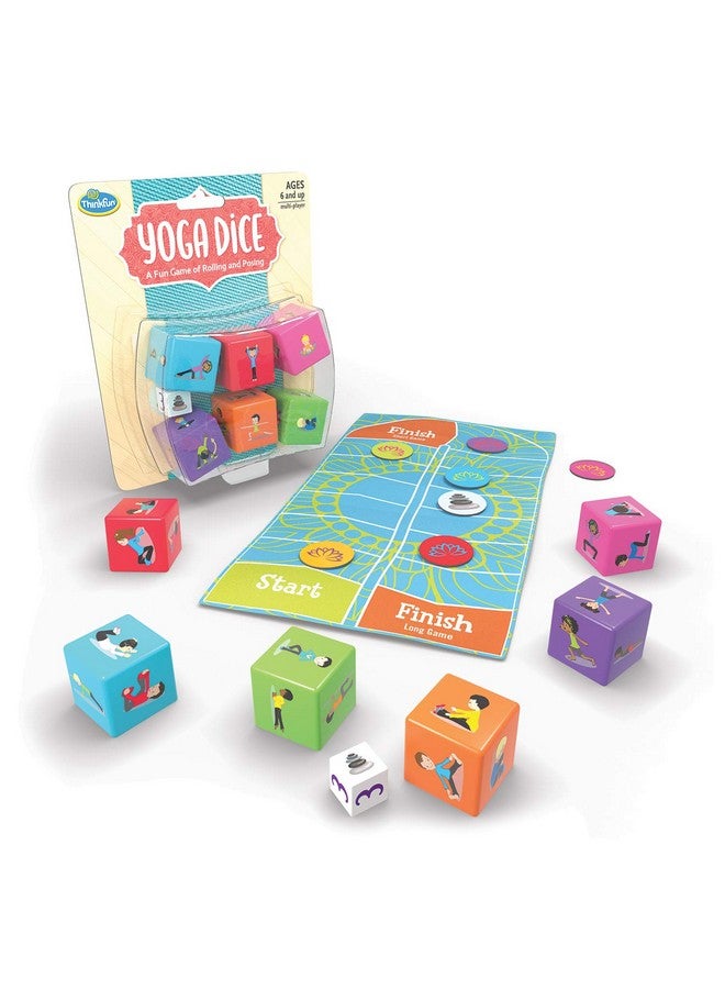 thinkfun Think Fun Yoga Dice Game for Boys and Girls Ages 6 and Up - Learn Yoga With a Game,Multi,1844 - Image 1