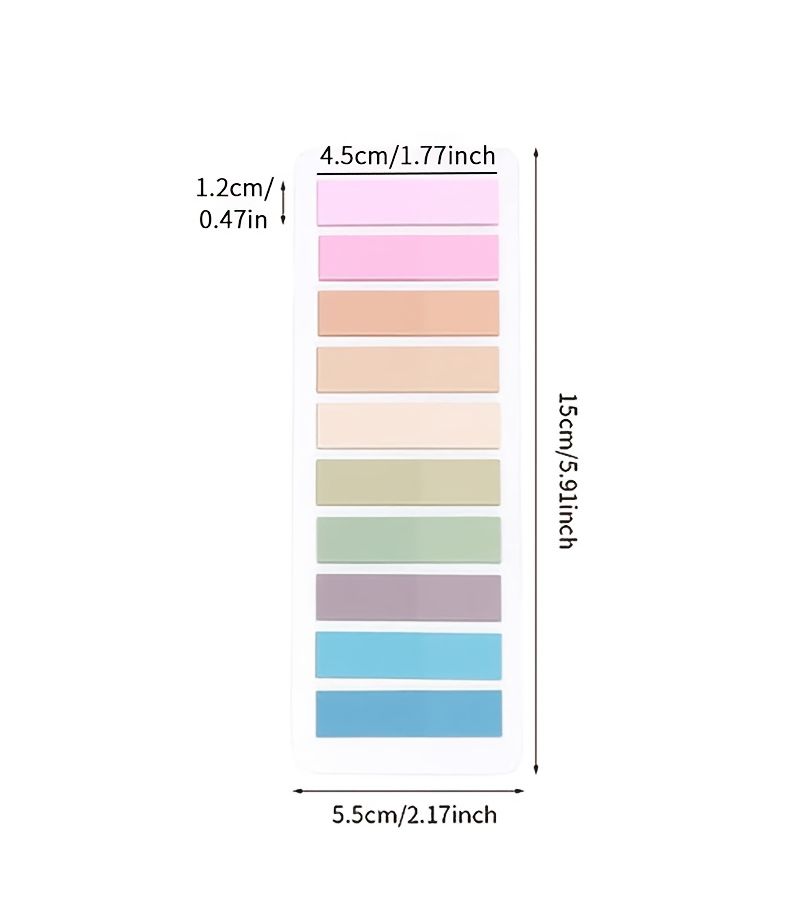 1600 Pcs Morandi Index Labels In 8 Sets Assorted Varieties Transparent Writable PET Sticky Notes For Document Indexing Marking Mistakes Highlighting Key Points Book Organizing Loose Leaf Papers Notebook Planning - Image 2