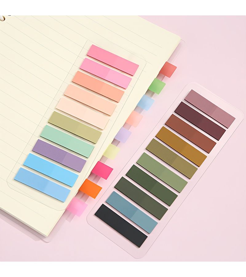 1600 Pcs Morandi Index Labels In 8 Sets Assorted Varieties Transparent Writable PET Sticky Notes For Document Indexing Marking Mistakes Highlighting Key Points Book Organizing Loose Leaf Papers Notebook Planning - Image 4