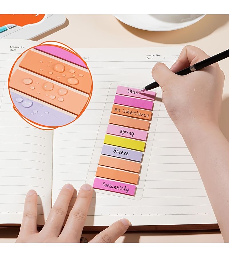 1600 Pcs Morandi Index Labels In 8 Sets Assorted Varieties Transparent Writable PET Sticky Notes For Document Indexing Marking Mistakes Highlighting Key Points Book Organizing Loose Leaf Papers Notebook Planning - Image 5