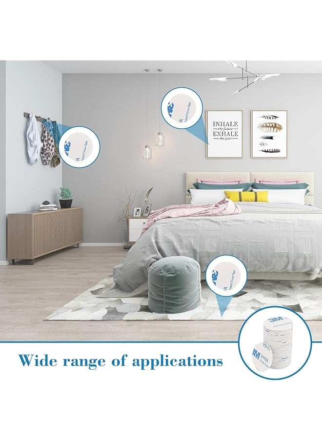 erorex - 100 Pcs Round 3M Double Sided Adhesive Pads Double Sided Stickers Self Adhesive Tape Double Sided Sticky Pads Super Sticky Adhesive Foam Pads Round 20Mm - Image 1