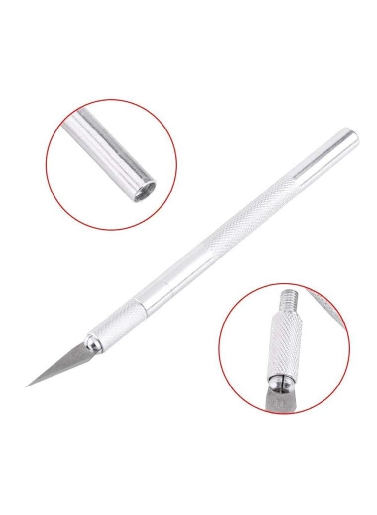 WLXY Precision Craft Knife Cutter With 6 Blades for Hobby Polymer Wood Modeling Craft Phone PC Tablet Repair DIY Art Work - Image 3