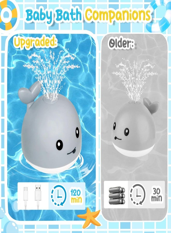 لعبة الحوت المضيء من تي إف إس توب فانز للأطفال الرضع: نافورة مضيئة للأطفال من عمر 6-12 شهرًا، حوض استحمام 18-24، مسبح 3-15، ألعاب مائية للأطفال الصغار، هدايا عيد ميلاد للأولاد والبنات، مستلزمات أساسية للمواليد الجدد - Image 3