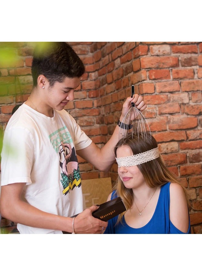 USAGA 36 Fingers Head Massager Scalp Massager Head Scratcher for Head Body Relaxing (Black) - Image 5