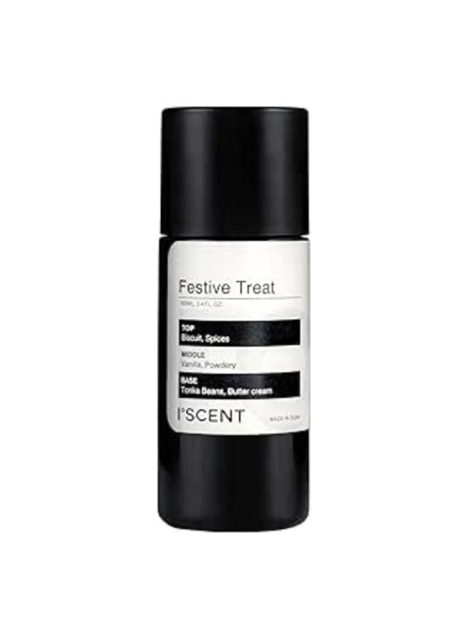 ISCENT | Festive Treat Oil Refill for Ensō Diffuser – 100ml Cozy sweet home scent with Biscuit, Holiday Spices, Vanilla, Powdery Notes, Tonka & Buttercream - Image 1