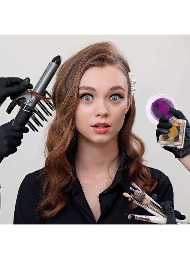 Blulu 100 Pieces Round Eyelash Tray Holder Plastic Eye Lash Trays Lid for False Eyelash Storage Case Empty Holder Box Packaging Box Cosmetic Container (Transparent) - Image 5