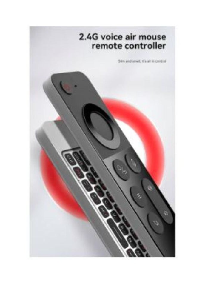 Generic - 2.4G Voice Air Mouse Wireless Keyboard Smart IPTV TV Box Remote Control Gyroscope IR Learning Function For PC Android TV BOX - (Color: 2pcs) - Image 1