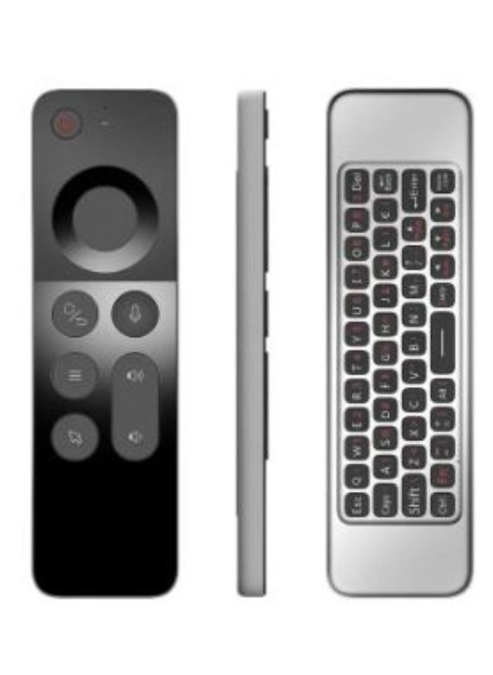 Generic - 2.4G Voice Air Mouse Wireless Keyboard Smart IPTV TV Box Remote Control Gyroscope IR Learning Function For PC Android TV BOX - (Color: 2pcs) - Image 1