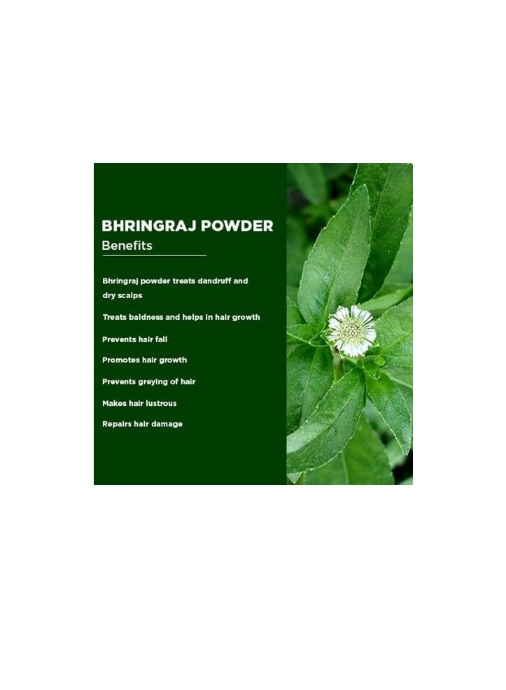 مملكة الإكسسوارات مسحوق بهرينجراج (250 غرام) - مسحوق عشبي طبيعي 100% | يعزز نمو الشعر ويحافظ على صحة فروة الرأس | يقوي جذور الشعر، ويقلل من تساقطه وقشرة الرأس - Image 3