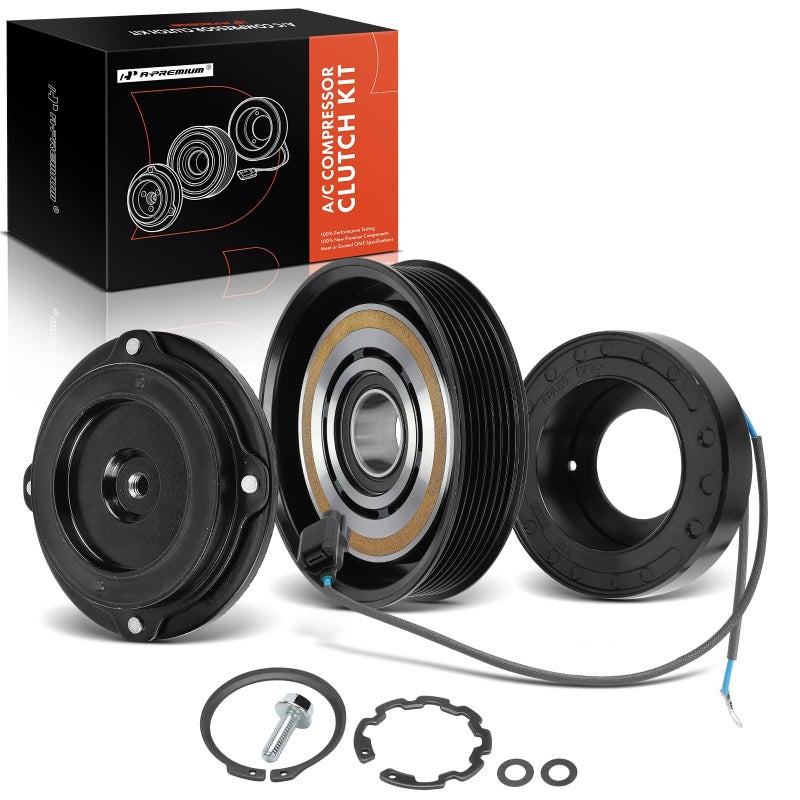 A-Premium طقم قابض ضاغط الهواء APremium متوافق مع هوندا أكورد 2008-2012 وكروس تور 2012-2015 2.4L