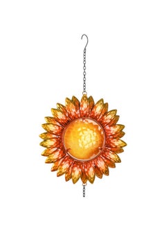 Sunset Vista Designs Sunset Vista Designs 14166 Hanging Decoration Garden Bell, Warm Orange and Golden Yellow with Amber 26.5 x 7.5  - Image 4