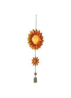 Sunset Vista Designs Sunset Vista Designs 14166 Hanging Decoration Garden Bell, Warm Orange and Golden Yellow with Amber 26.5 x 7.5  - Image 2