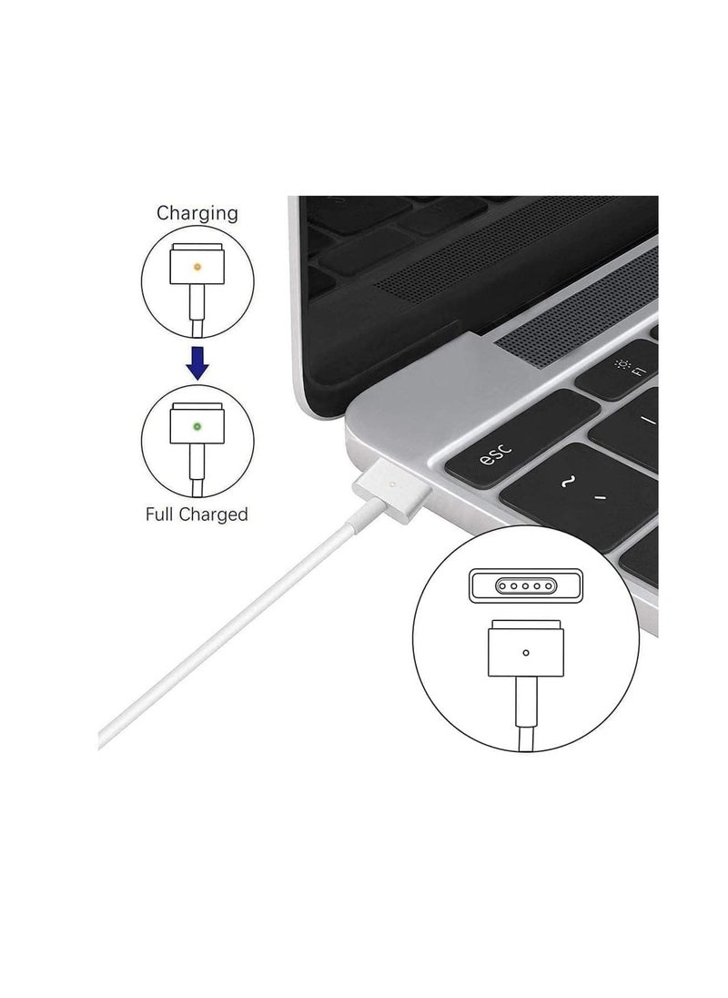 ماركة غير محددة محول كمبيوتر محمول بقابس المملكة المتحدة 45 وات لجهاز Macbook 14.85V 3.05A T-tip لجهاز Mac Book Air 11 بوصة و13 بوصة بعد منتصف 2012 (بين 2012-2017) A1465 A1466  - Image 3