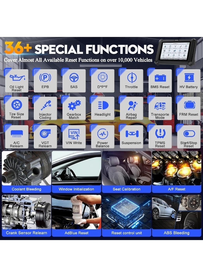 XTOOL XTOOL D7W Wireless OBD2 Scanner Diagnostic Tool  - Image 5