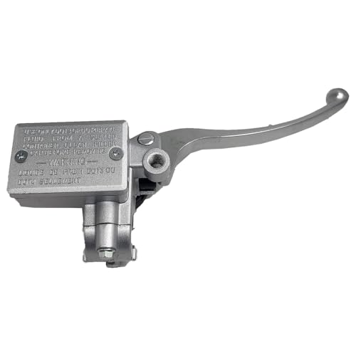RAYANA 7/8" Right Front Brake Master Cylinder Lever Compatible for Honda FourTrax 125 200 250 300 350 Sportrax 250 300 400 Foreman 400 450 500 520 Rancher 350 400 420 Recon 250(Silver) - Image 1