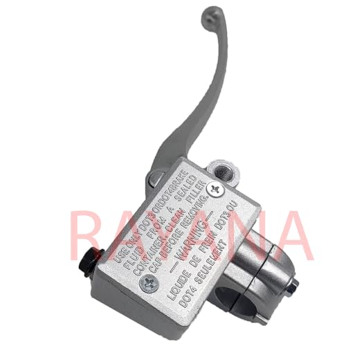 RAYANA 7/8" Right Front Brake Master Cylinder Lever Compatible for Honda FourTrax 125 200 250 300 350 Sportrax 250 300 400 Foreman 400 450 500 520 Rancher 350 400 420 Recon 250(Silver) - Image 5