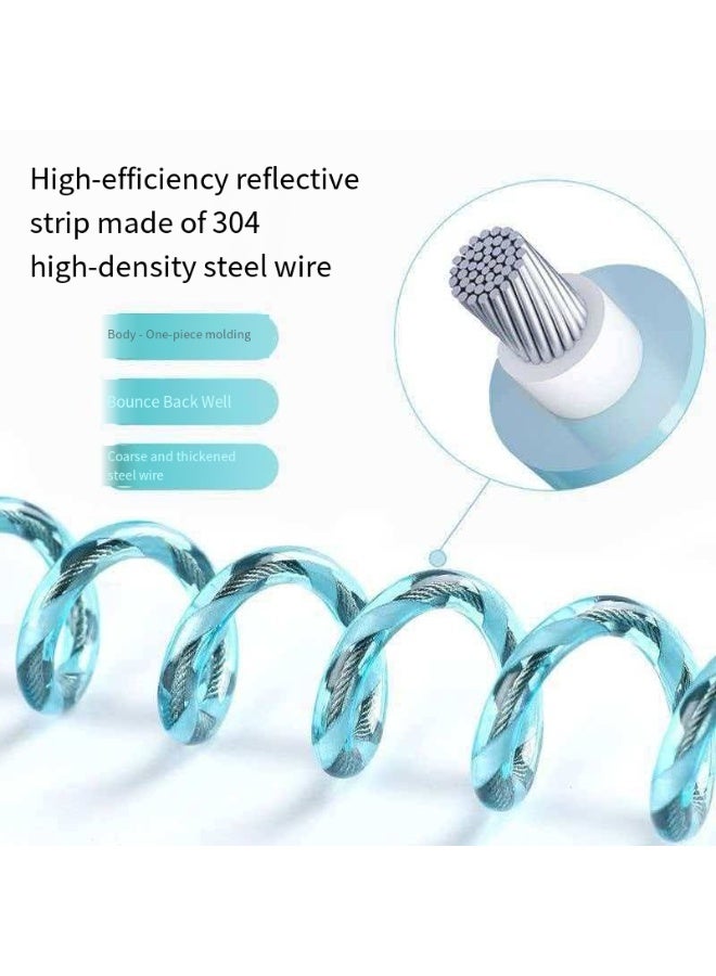1.5m Reflective Whistle Anti-Lost Wrist Link, Detachable Kids Safety Anti-Lost Strap Retractable Spring Rope - Image 5