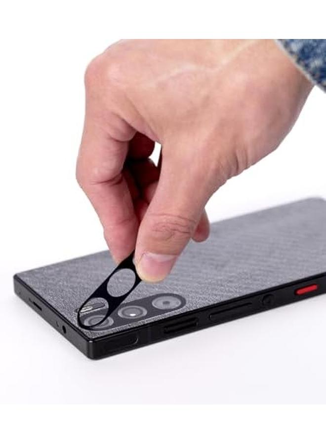 erorex 2 Pack Screen Protector For Zte Nubia Red Magic 9 Pro 9 Pro Plus 9S Pro 5G 6.8" 9H Hardness Tempered Glass With 1Pc Camera Lens Protector 1Pc Back Carbon Fiber Film Easy To Install - Image 5