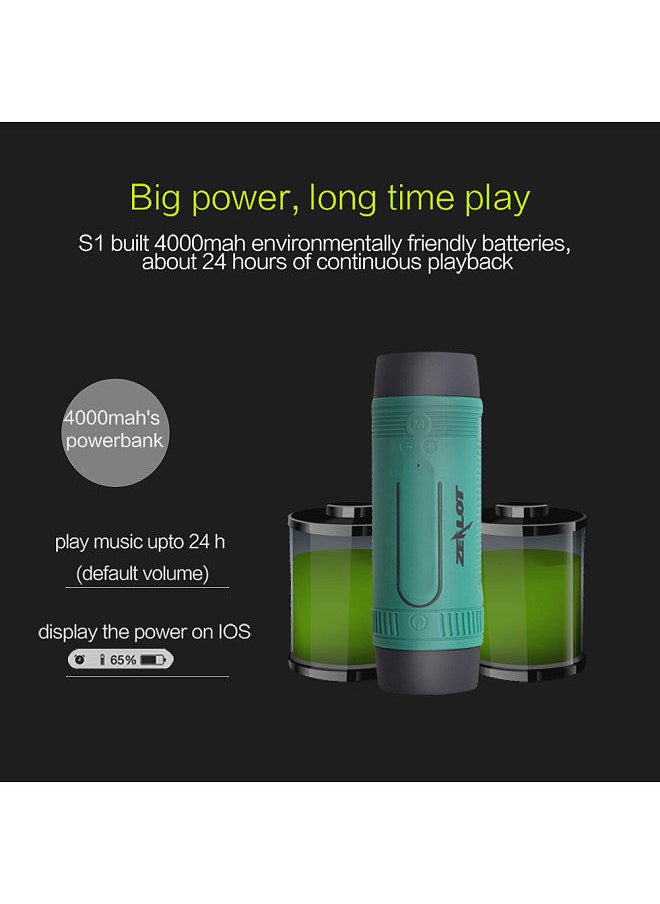 Zealot - ZEALOT S1 Portable Wireless Bluetooth Speaker Grey - Image 1