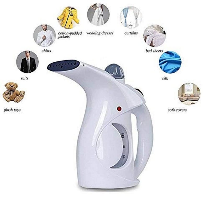 BKSMD Plastics White Steamer for Facial Handheld Garment Steamer for Clothes Portable Family Fabric Steam Brush - Image 2