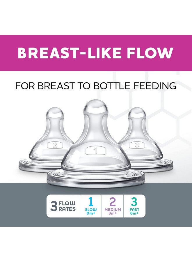 شيكو حلمة رضاعة الأطفال "دو" من تشيكو، مصنوعة من السيليكون بنسبة 100%، مزودة بصمام مضاد للمغص | ملمس ناعم كالجلد وتدفق حليب يشبه تدفق حليب الثدي | المرحلة الثانية، تدفق متوسط | عبوة من قطعتين | 3 أشهر فأكثر - Image 5