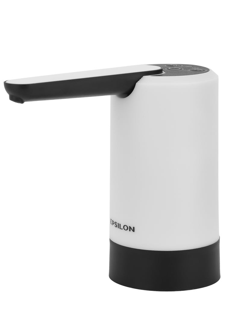 Epsilon - Epsilon Automatic Water Dispenser- EPSWD1465| Simple Installation, Dispenser for Water Gallon, Can be Used at Home and Office| Portable and Light-Weight Dispenser with Easy One Touch Mechanism and USB Charging| White - Image 1